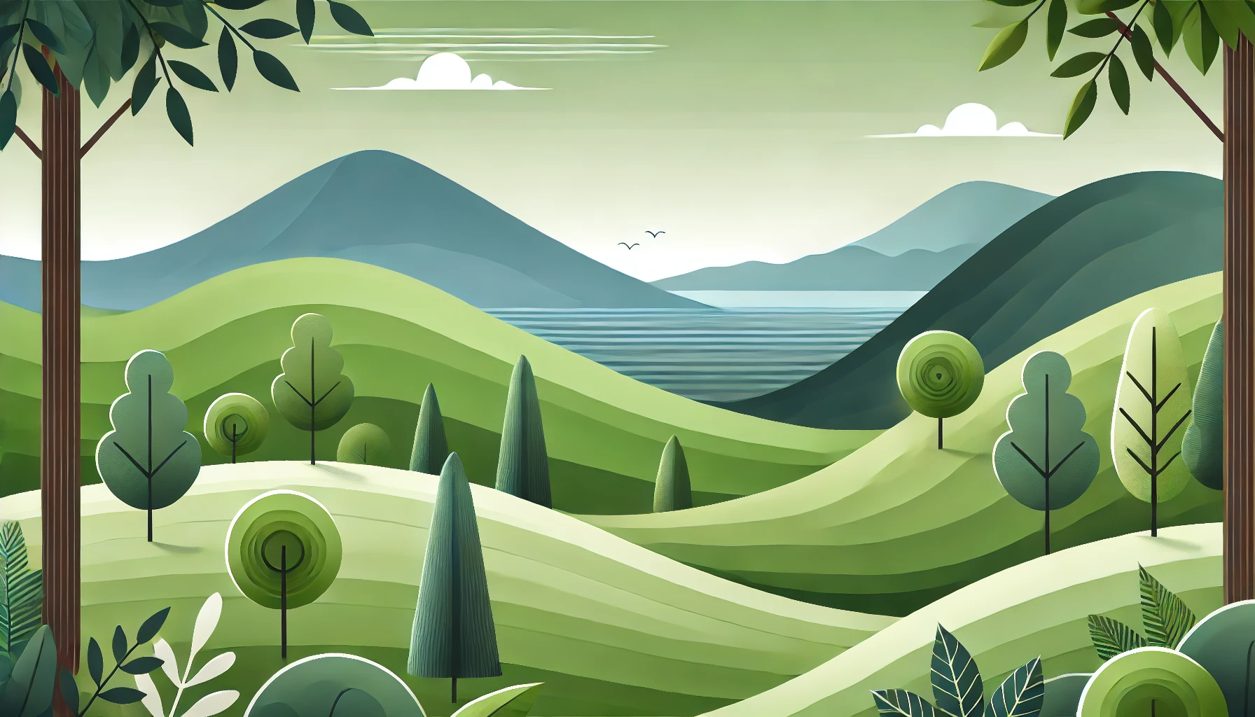 Illustrasjon av åpne natur-API-er